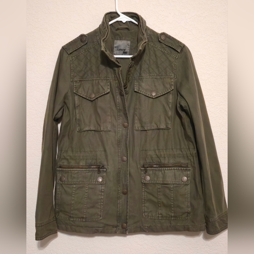 Levi's Army Green Utility Jacket Women's Size Small